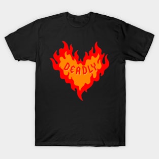 Deadly Flame Heart T-Shirt